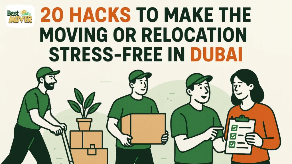 20 Hacks to Make the Moving or Relocation Stress-Free in Dubai 2 20 hacks for smooth relocations in dubai by best mover